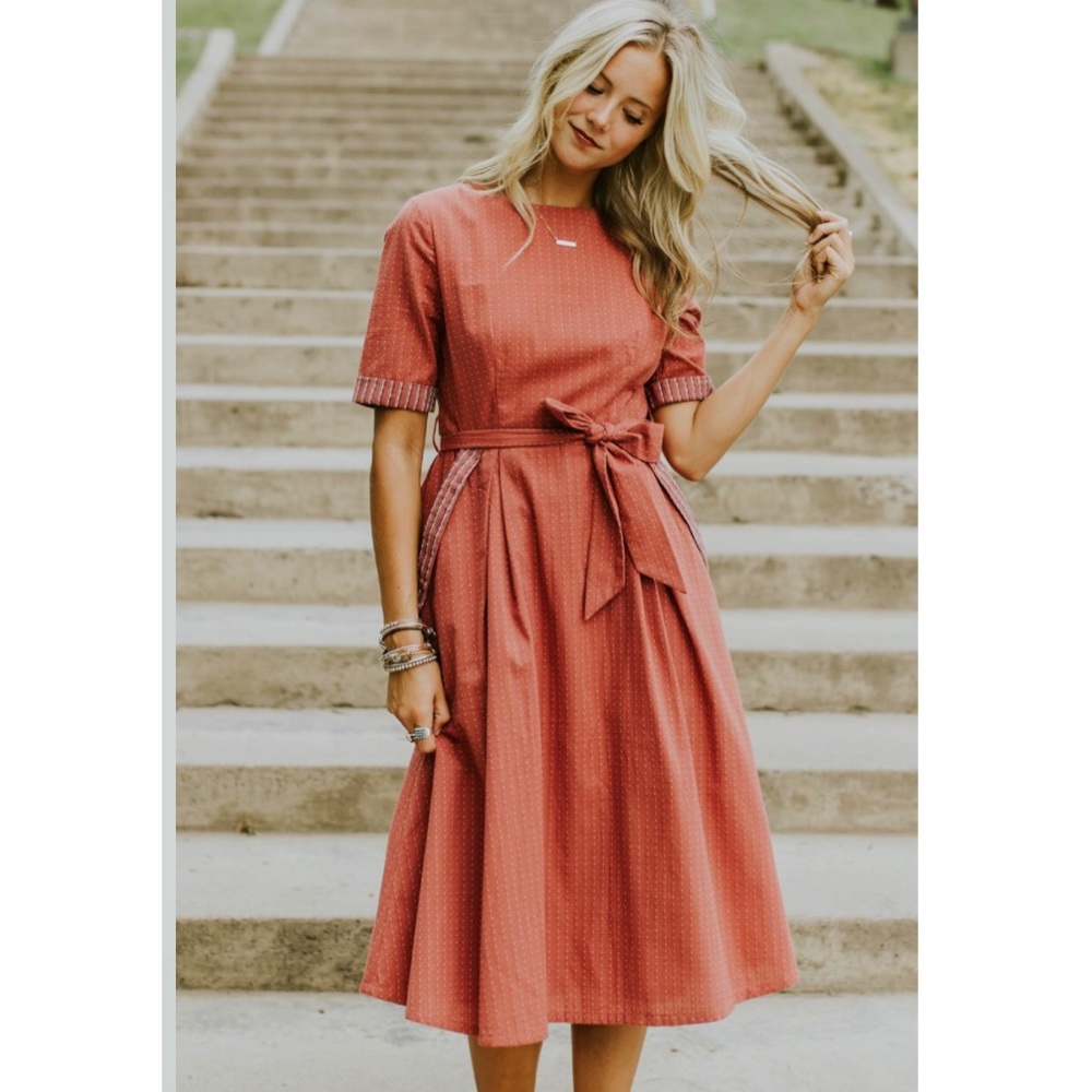 NWT Roolee Clarissa Stitched Dress XS